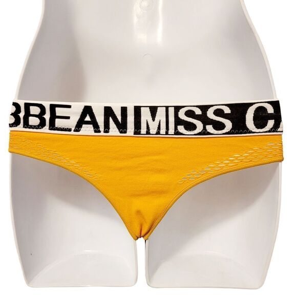 2/$20 Brand new white/yellow T-backs underwear panties - Picture 3 of 4